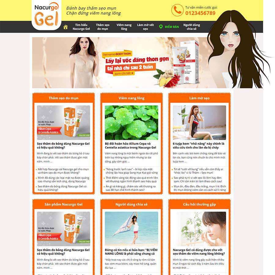 Mẫu website thực phẩm 20