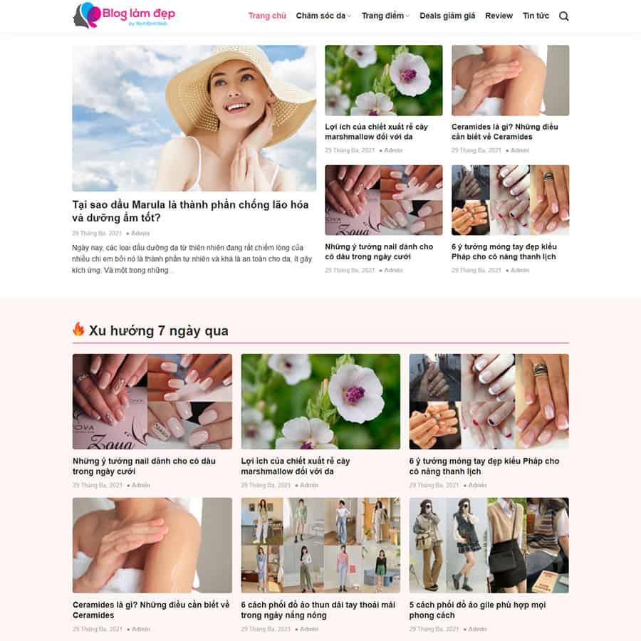 Mẫu website tin tức 11