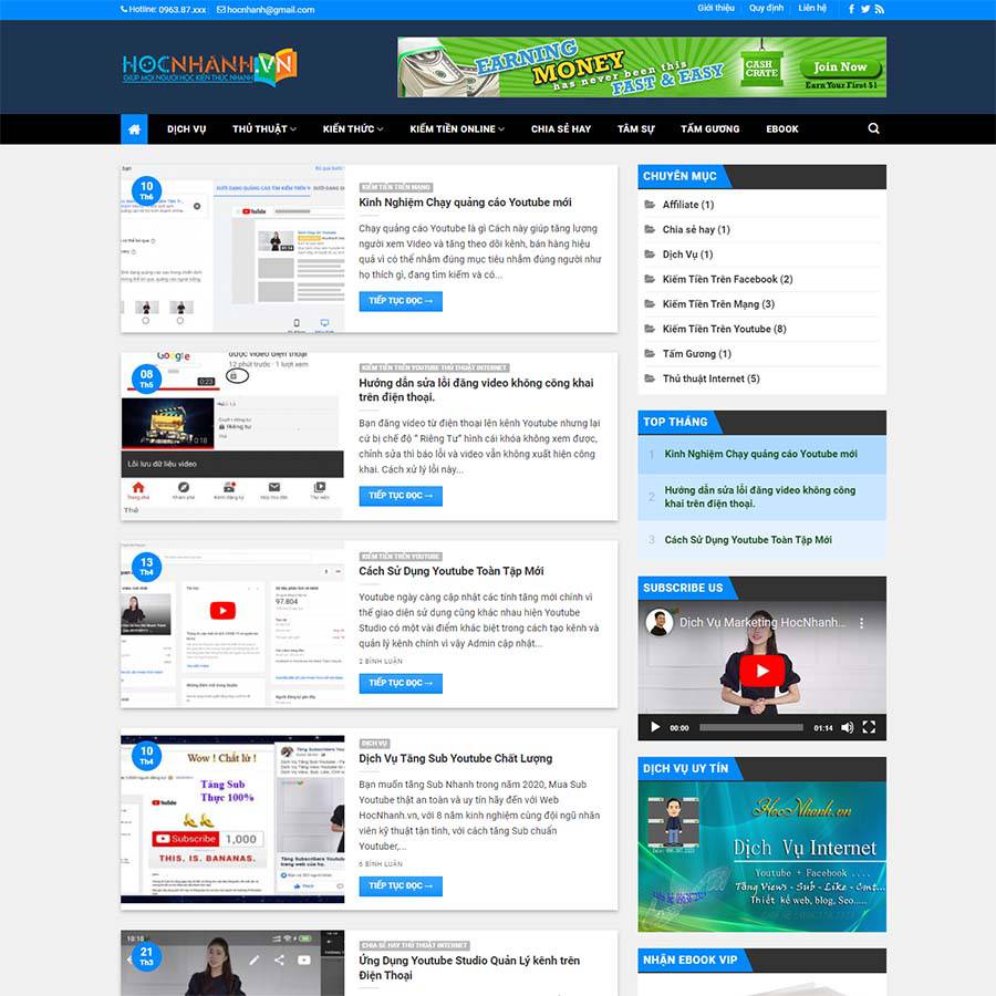 Mẫu website tin tức 13