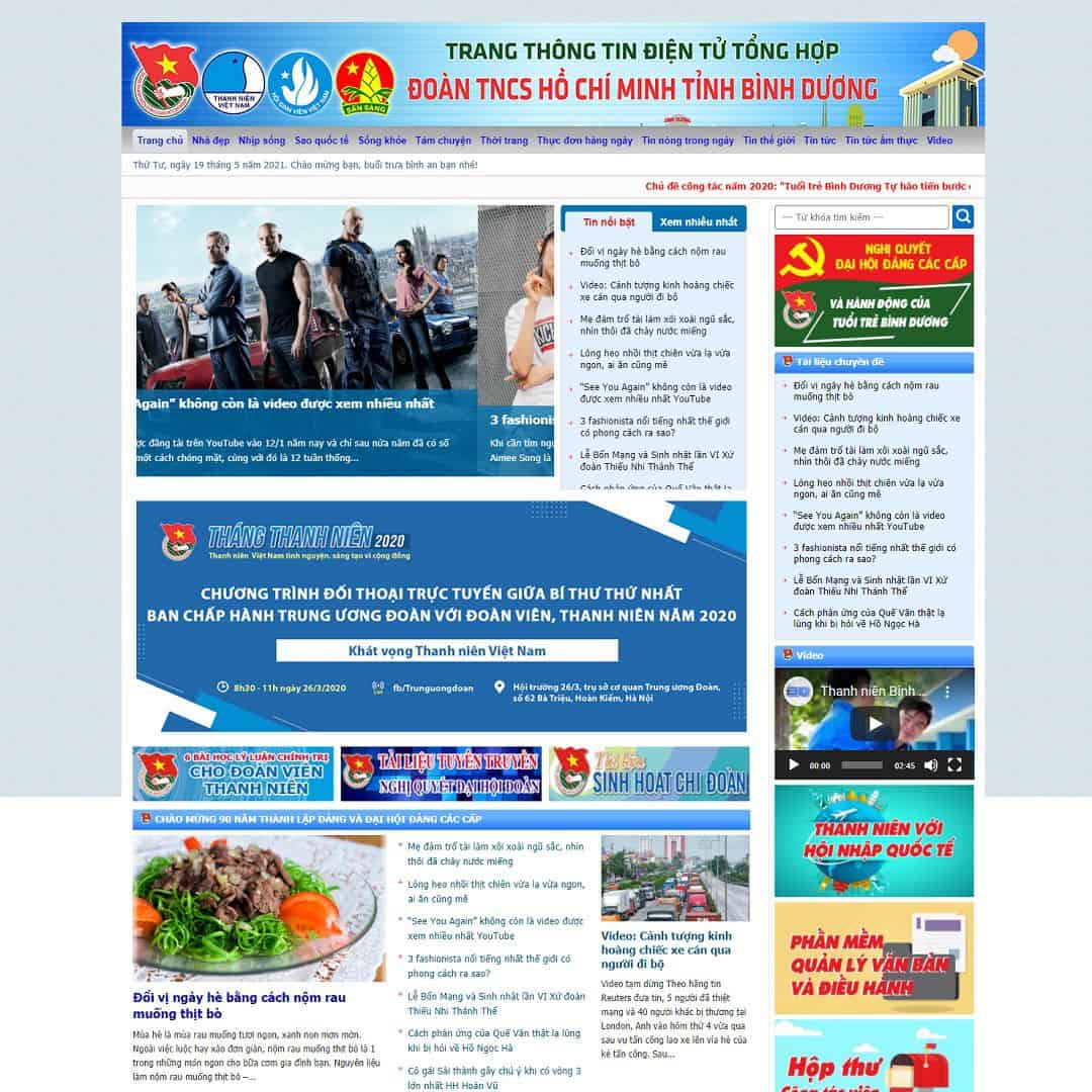 Mẫu website tin tức 09