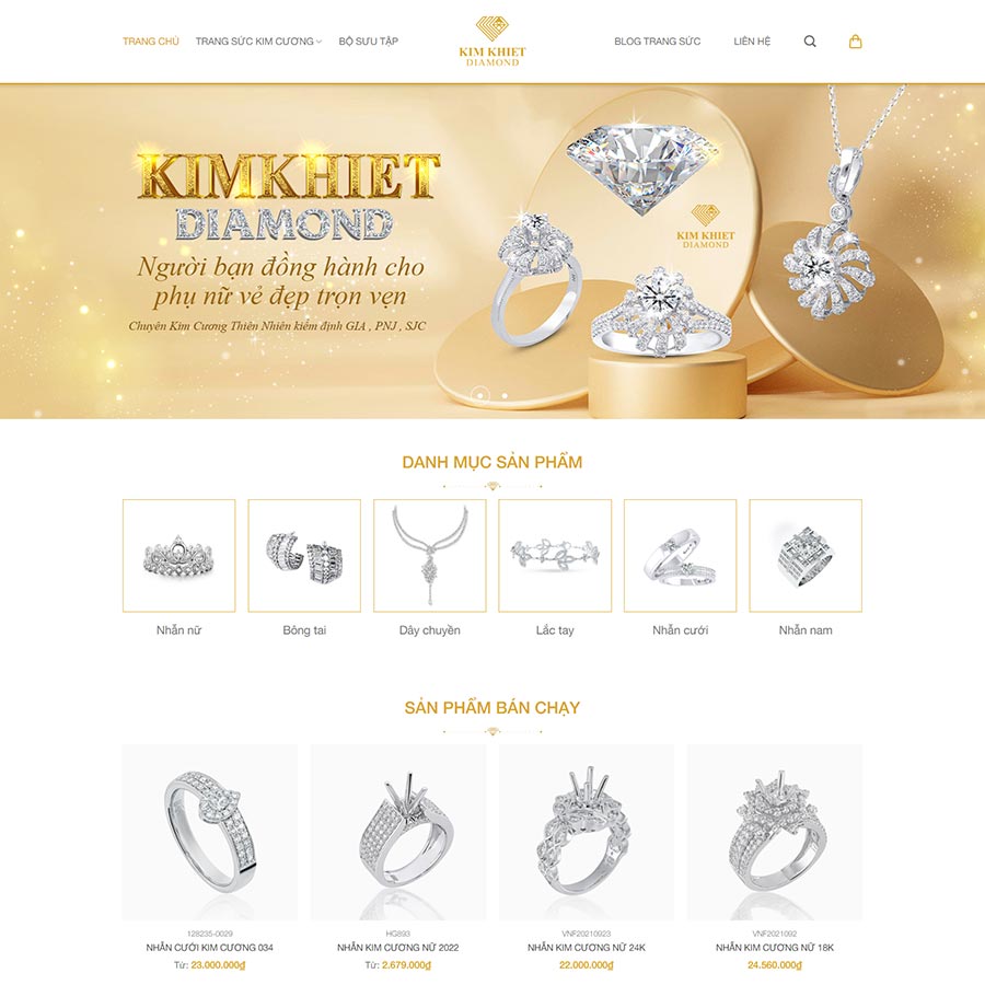 Mẫu website bán trang sức 03