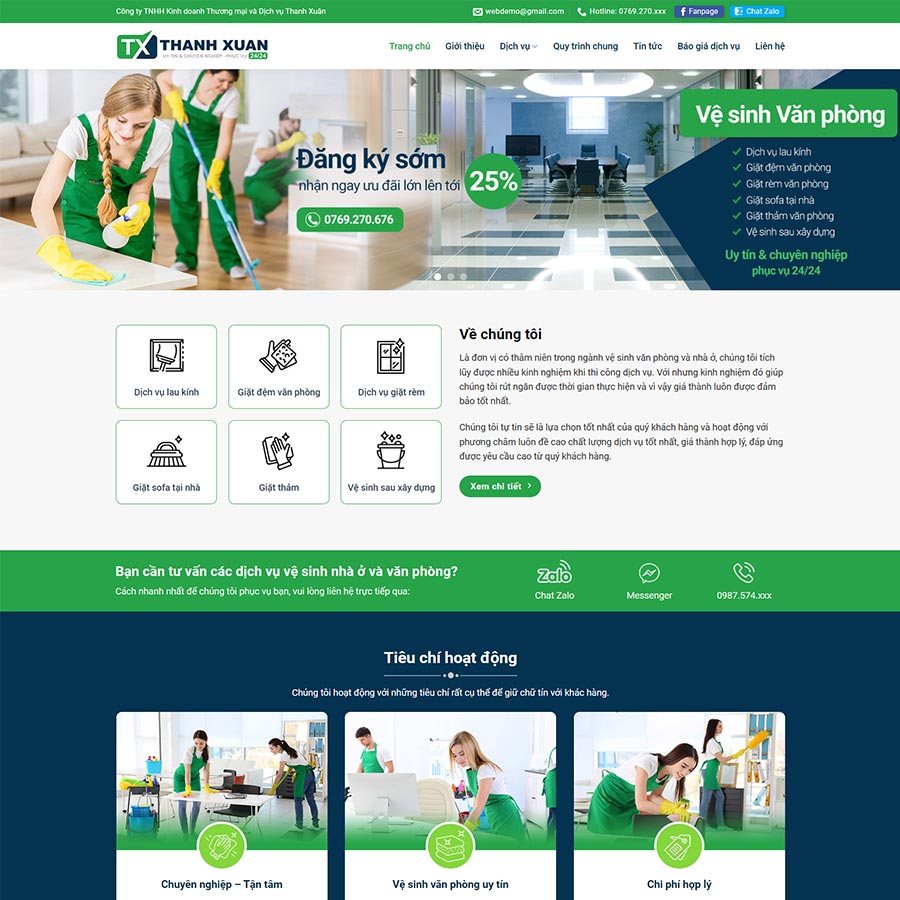 Mẫu website dịch vụ vệ sinh 04